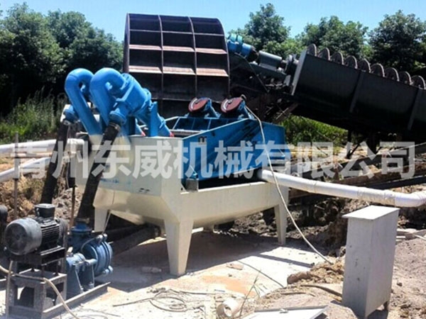 350型細沙回收機使用現場(chǎng)